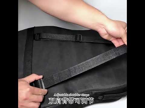 Waterproof Oxford Cloth Thickened Guitar Storage Bag, Size:36-38 inches(Black) - YouTube Video