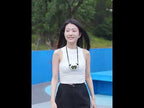 MF082 Portable Hanging Neck Pudding Electric Fan(Black) - YouTube Video