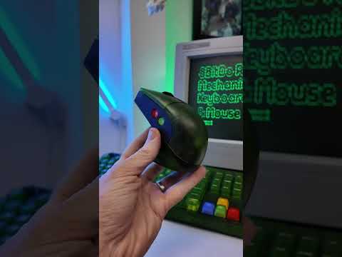 8BitDo Retro R8 Green Translucent Wireless Mouse With Charging Base - YouTube Video