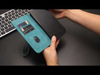 For iPhone 18 Pro / 17 Pro YX0060 Elephant Head Embossed Phone Leather Case with Lanyard(Light Purple) - YouTube Video