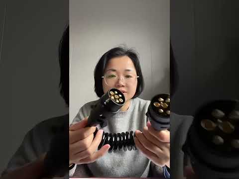 European 7 Pin 12 Volt Car Trailer Connector With Wire(1101) - YouTube Video