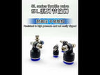 SL4-01 LAIZE 2pcs Throttle Valve Quick Fitting Pneumatic Connector - YouTube Video