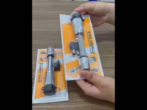 Car Latch Lock Trailer Tow Hook Anti-theft Padlock(Bending Silver) - YouTube Video