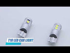 4 PCS T10 DC12V / 2W Car Clearance Light 9LEDs SMD-3030 Lamp Beads (White Light) - YouTube Video