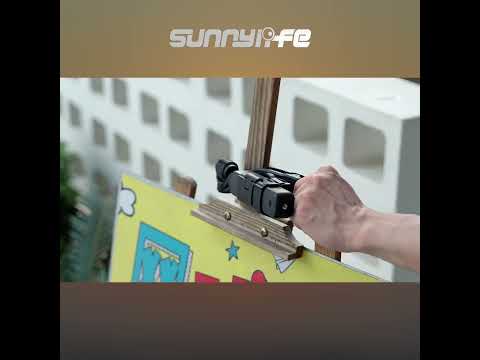 For DJI Osmo Pocket 4 / 3 Sunnylife Stretchable Backpack Clip Rotatable Magnetic Mount Action Camera Holder Vlog Mount (Black) - YouTube Video