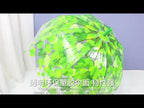 Green Leaf Transparent Umbrella Straight Rod Crooked Umbrella(Red) - YouTube Video