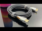 5m 1.4 Version DP Cable Gold-Plated Interface 8K High-Definition Display Computer Cable OD6.0MM 30AWG With Nylon Mesh(Gray) - YouTube Video