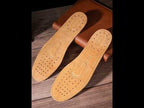 3pairs Sweat-wicking Breathable Shock-absorbing Thickened Leather Insoles, Size: 36(Light Brown) - YouTube Video