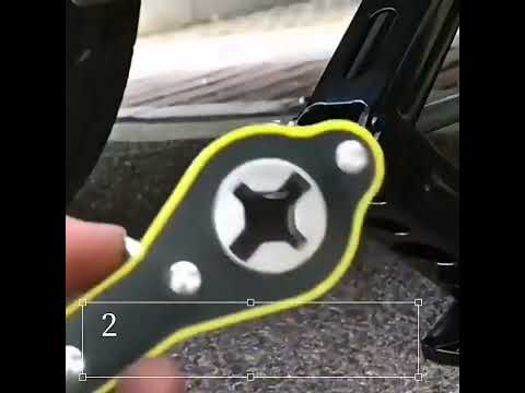 Car Tire Change Jack Multifunctional Labor-saving Wrench(Shake Handle + Conversion Head) - YouTube Video
