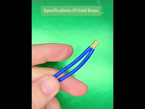 500pcs /Box 5 Specifications Of Gold Brass Quick Crimping Buckle U-Shaped Parallel Terminal Set - YouTube Video