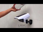 Solar Sensor LED Wall Light Simulation Surveillance Camera Glare Anti-Thief Street Lamp, Style: Remote Control (42LED) - YouTube Video