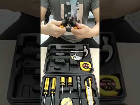 12 In 1 Car Home Dual-Use Hardware Combination Tool Set, Style: Hardcover 8012-1 - YouTube Video