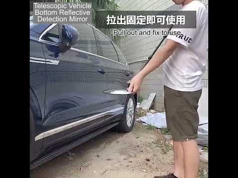 Hand-Held Telescopic Explosion-Proof Vehicle Bottom Security Inspection Reflective Detection Mirror - YouTube Video
