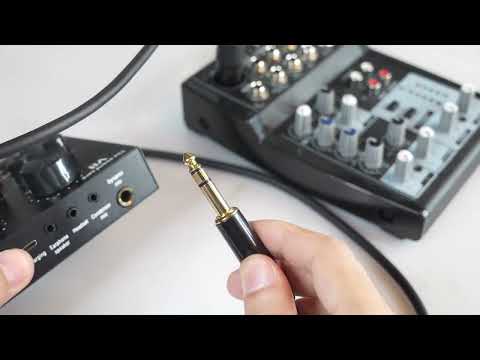 TC145BK19 6.35mm 1/4 inch TRS Male to XLR 3pin Male Audio Cable, Length:1m - YouTube Video
