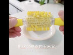 5 Pairs Outdoor BBQ Stainless Steel Corn Fork Fruit Fork Corn Device(Orange) - YouTube Video