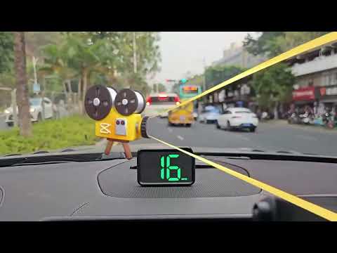 X1 Smart HUD Head-up Display Car GPS Speed Display HD Head-up Display, Spec: KM/H(White) - YouTube Video