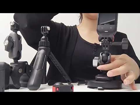 Magnetic Quick-Release Adapter Base for Insta360 X5, Ace Pro 2, Ace Pro(Black) - YouTube Video