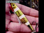 PROBEROS LF126 Long Casting Lead Fish Bait Freshwater Sea Fishing Fish Lures Sequins, Weight: 7g(Luminous Color A) - YouTube Video