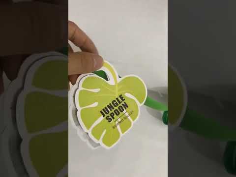 Green Leaf Colander Noodle Spoon Colander - YouTube Video