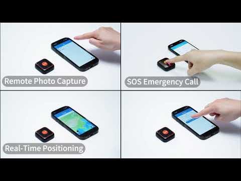 V28C 4G SOS GPS Pendant Location Tracker, Model:A for Asia/Europe/Africa/Australia(Blue White) - YouTube Video