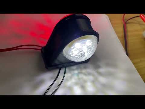 MK-249 10-30V 8LEDs Red And White Truck Round Side Light(Red White) - YouTube Video
