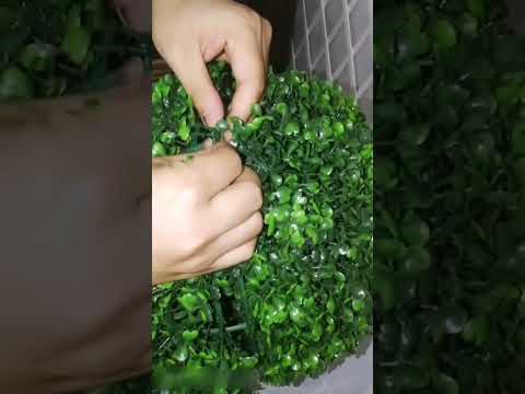 Artificial Aglaia Odorata Plant Ball Topiary Wedding Event Home Outdoor Decoration Hanging Ornament, Diameter: 8.7 inch - YouTube Video