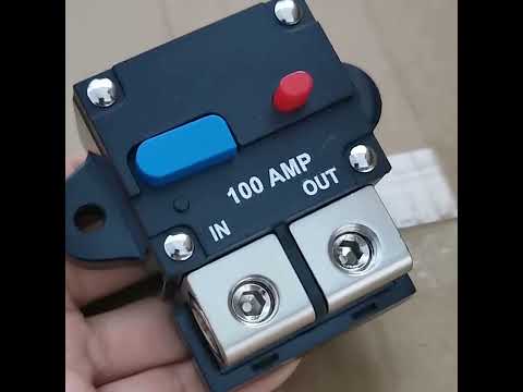 50A Auto Circuit Breaker Car Audio Fuse Holder Power Insurance Automatic Switch(Blue) - YouTube Video