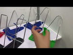 Adjustable Angle Metal Book Stand Fordable Portable Document Book-Reading Holder(Green) - YouTube Video