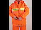 Adult Split Reflective Raincoats Rain Pants Cleaners Waterproof Clothes Labor Insurance Safety Sanitation Suits, Size: L - YouTube Video