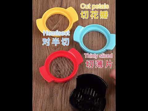 2 PCS 3 in 1 Egg Cutter Kitchen Tools - YouTube Video