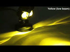 CS-1584A1 External Waterproof Double Lamp Bead LED Headlight Owl Bracket Type - YouTube Video