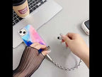 Type-C to Type-C Data Charging Cable Wrist Strap Phone Short Lanyard(Black White Cross) - YouTube Video