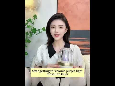 Home USB Electric Mosquito Killer Outdoor LED Mosquito Lamp, Color: Navy Blue Rechargeable - YouTube Video
