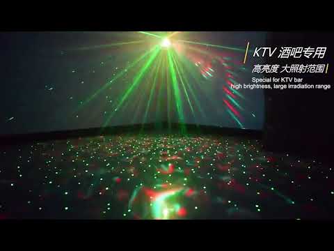 10W Mini Laser Light Magic Ball Projector Light Sound Control Flash Stage Light(US Plug) - YouTube Video