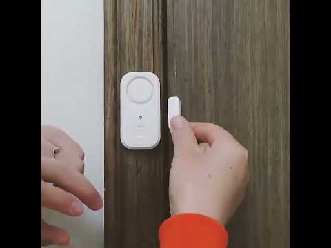 N911S Home Door Window Induction Alarm Household Door Magnetic Wireless Anti-Theft Alarm(Host + Magnetic Strip) - YouTube Video