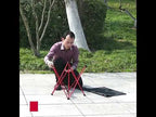 8249 Outdoor Ultra Light Aluminum Folding Table Small Portable Picnic Table(Orange) - YouTube Video
