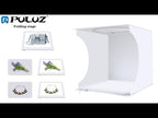 PULUZ 30cm Folding Ring Light Board Photo Lighting Studio Shooting Tent Box Kit Box with Shadowless Light Panel - YouTube Video