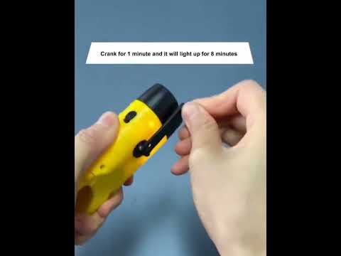 AOTU AT5503 Outdoor Solar Hand-Crank Power Emergency LED Flashlight(Army Green) - YouTube Video