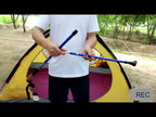 KODENOR Outdoor Mountaineering Portable Foldable Aluminium Alloy Straight Handle Alpenstocks Trekking Poles, Length : 66-135CM (Black) - YouTube Video