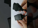 17Pin to 16Pin Car OBD2 Conversion Cable OBDII Diagnostic Adapter Cable for Toyota - YouTube Video
