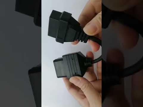 17Pin to 16Pin Car OBD2 Conversion Cable OBDII Diagnostic Adapter Cable for Toyota - YouTube Video