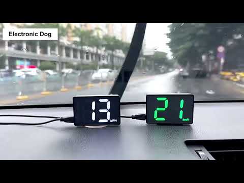 Y02 HUD Smart Bluetooth GPS Universal Electronic Dog Automotive Speedometer - YouTube Video