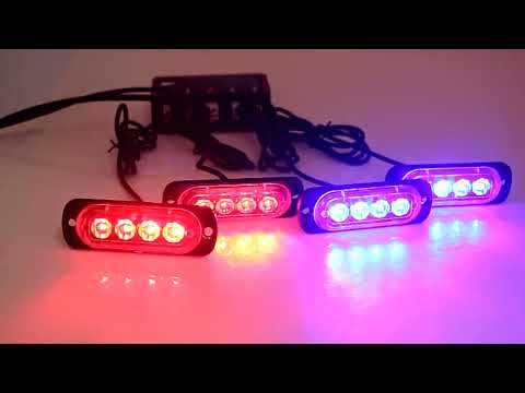 5 PCS MK-087 Car / Truck 4LEDs Side Marker Indicator Lights Bulb Lamp (Blue Light) - YouTube Video