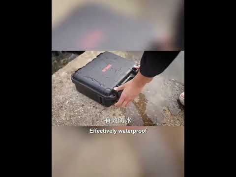 For DJI Osmo Action 5 Pro STARTRC Waterproof EVA ABS Dual-layer Suitcase Storage Box (Black) - YouTube Video