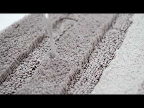 Stripe Pattern Non Slip Microfiber Semi Elliptical Kitchen Dining Room Mat, Size:50x80cm(Light Blue) - YouTube Video