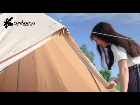 CHANODUG Camping Travel Portable Automatic Inflatable Foam Pillow(Gold) - YouTube Video
