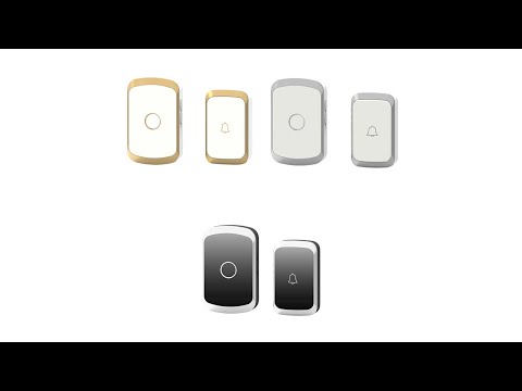 CACAZI A20 Smart Home Wireless Doorbell Digital Music Remote Control Doorbell, Style:US Plug(Golden) - YouTube Video