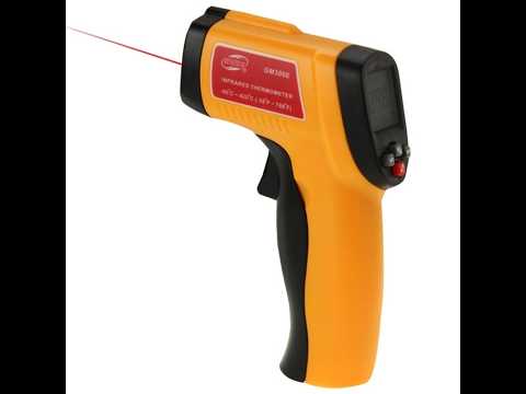 BENETECH GM300E Digital Laser Point Infrared Thermometer, Temperature Range: -50-420 Celsius Degree - YouTube Video