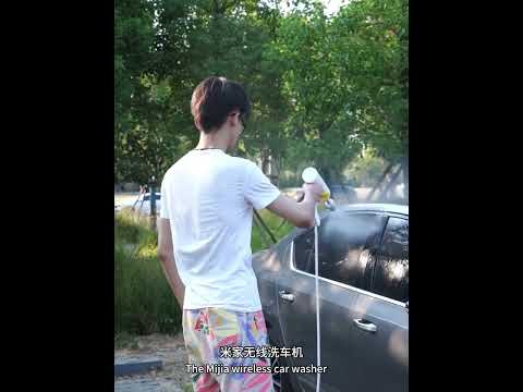 Original Xiaomi Mijia 2.4MPa Cordless Car Washer(White) - YouTube Video