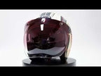 Motorcycle Helmet Three-Button Windproof Lens With Bracket(Rainbow) - YouTube Video